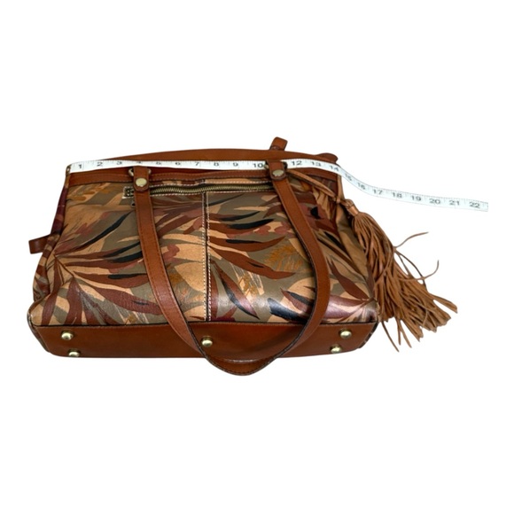 Patricia Nash Limited Edition Poppy Tote Palm Leaves - Picture 15 of 17